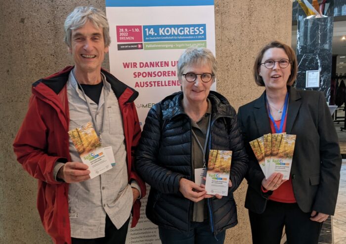 Johannes Albrecht, Karin Scheer und Mareike Gerundt beim 14. DGP-Kongress in Bremen